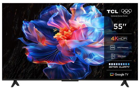 Televizors TCL, 55 collas, 4K, Ultra HD, Smart TV, Wi-Fi, Melns (55P69K)