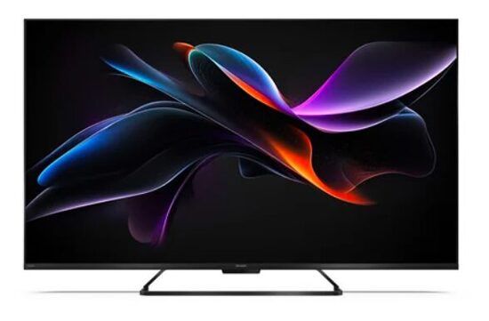 Televizors Sharp, 55 collas, 4K UHD QLED, Smart TV, Wi-Fi, Melns (55HR7265E)