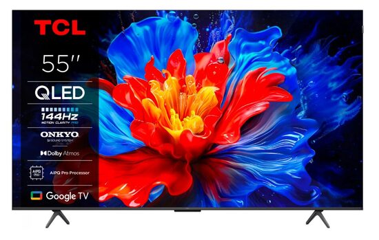 Television 55'' TCL, 4K, Ultra HD, Smart TV, QLED, Wi-Fi, Metallic (55P8K)